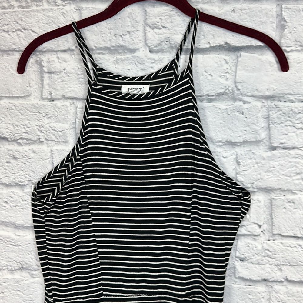 Exist Black and White Striped Maxi Dress Size Small - Picture 2 of 5
